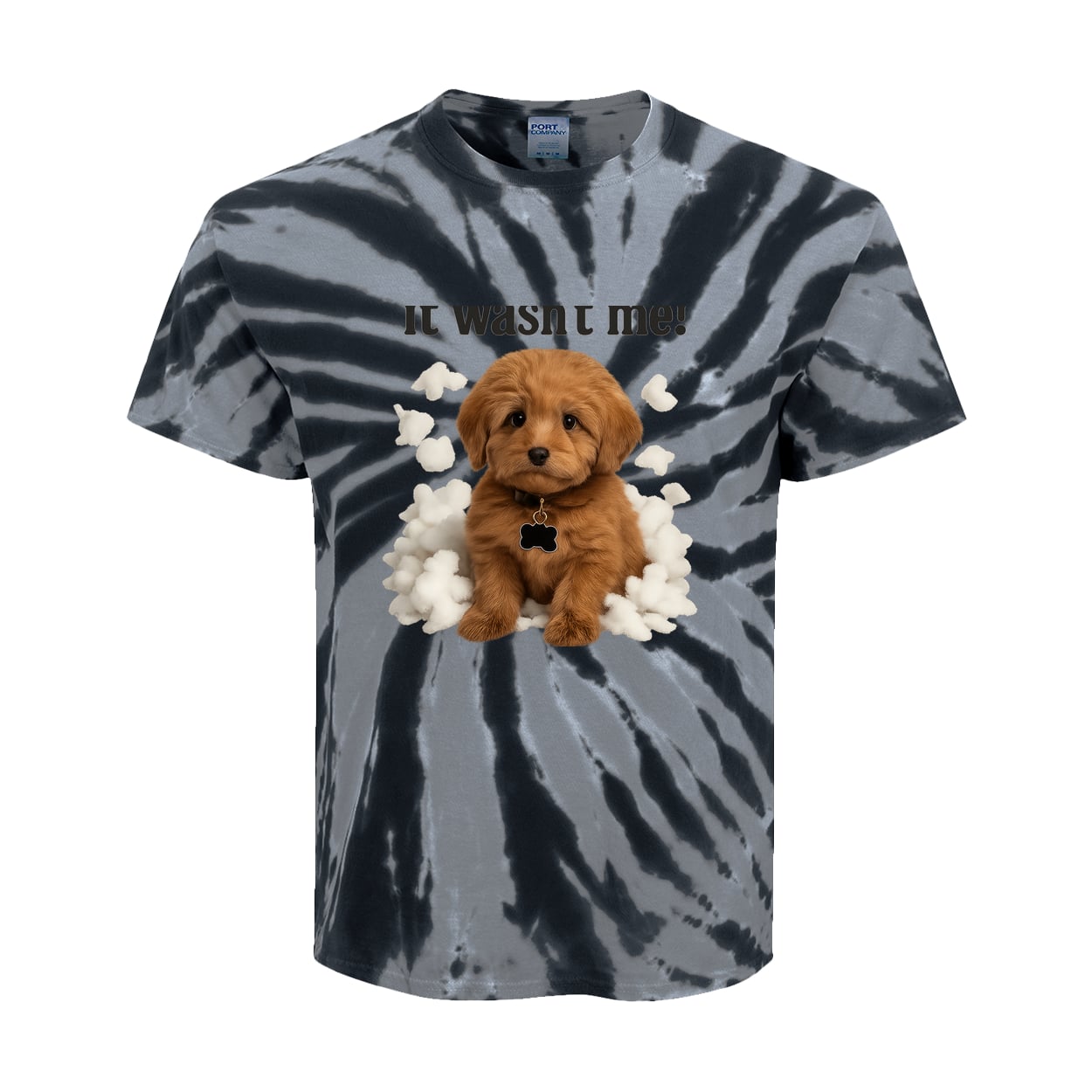 PC147Y Port & Company Kids Tie-Dye Tee - Black