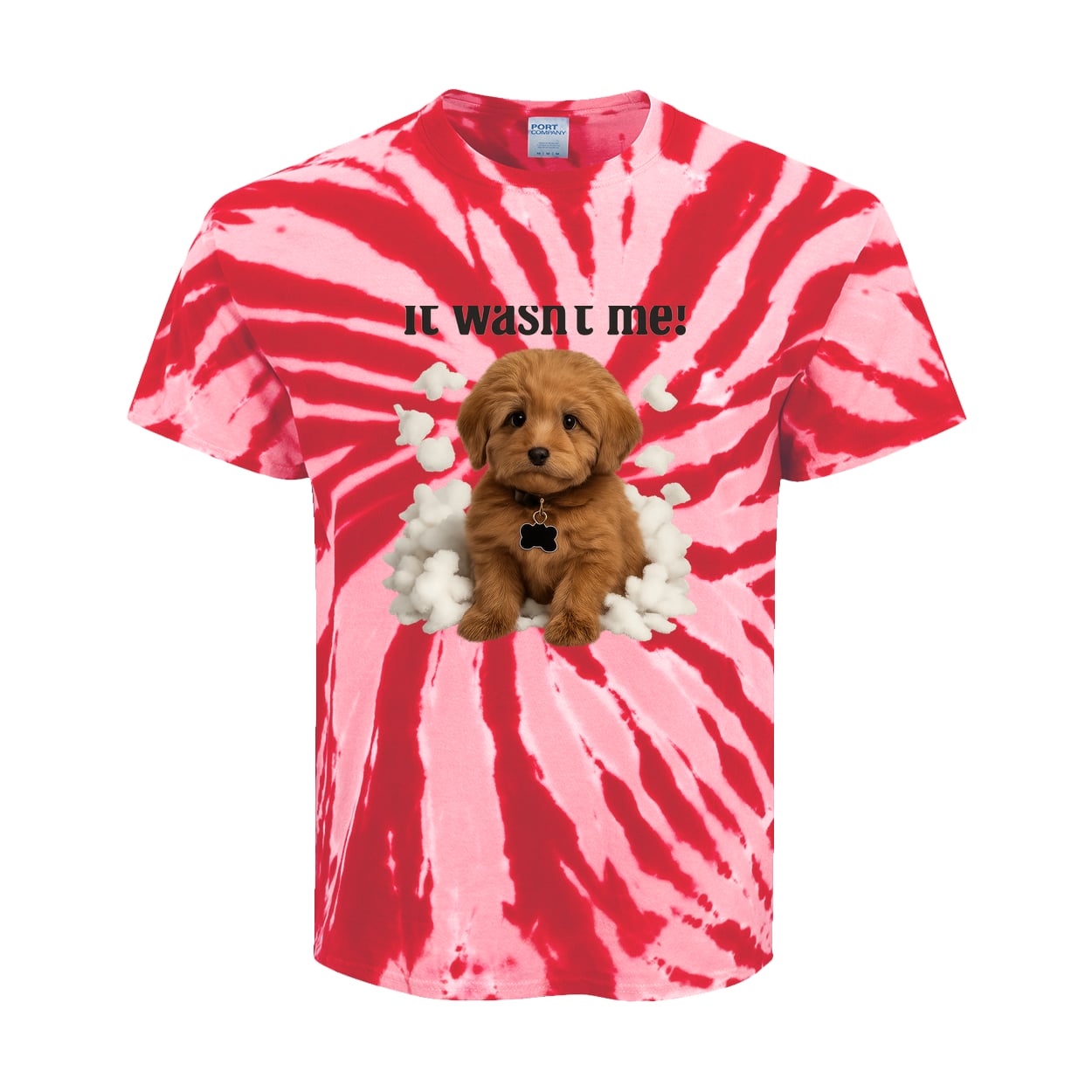 PC147Y Port & Company Kids Tie-Dye Tee - Red