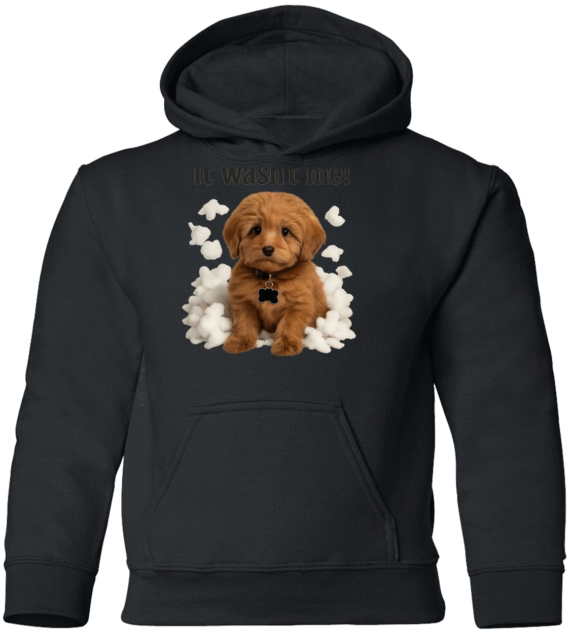 G185B Gildan Youth Pullover Hoodie - Black