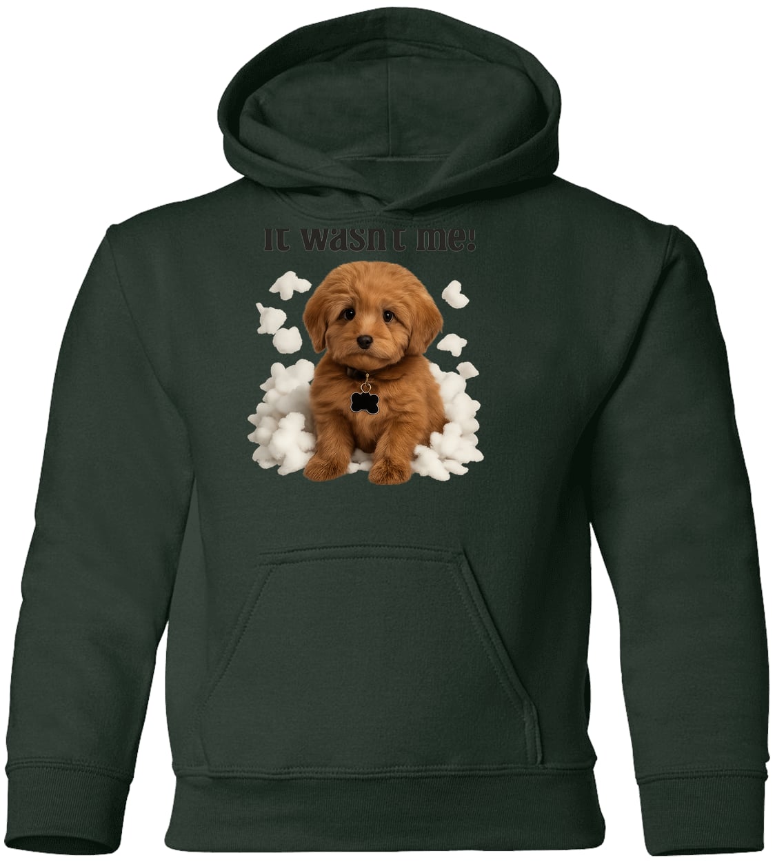 G185B Gildan Youth Pullover Hoodie - Forest Green