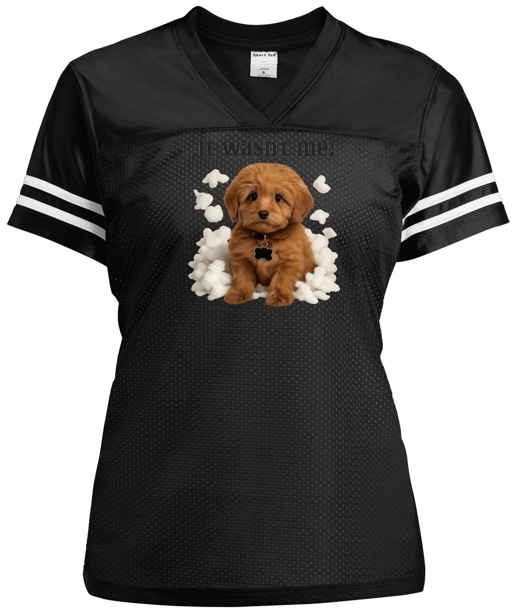 LST307 Sport-Tek Ladies' Replica Jersey - Black/White