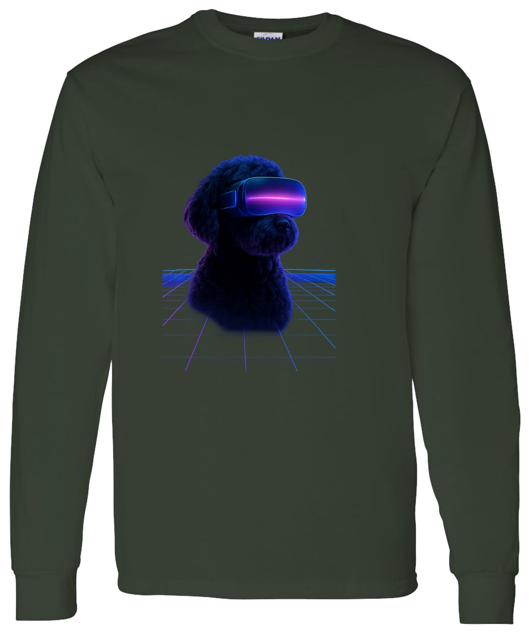 G540 LS T-Shirt 5.3 oz. - Forest Green