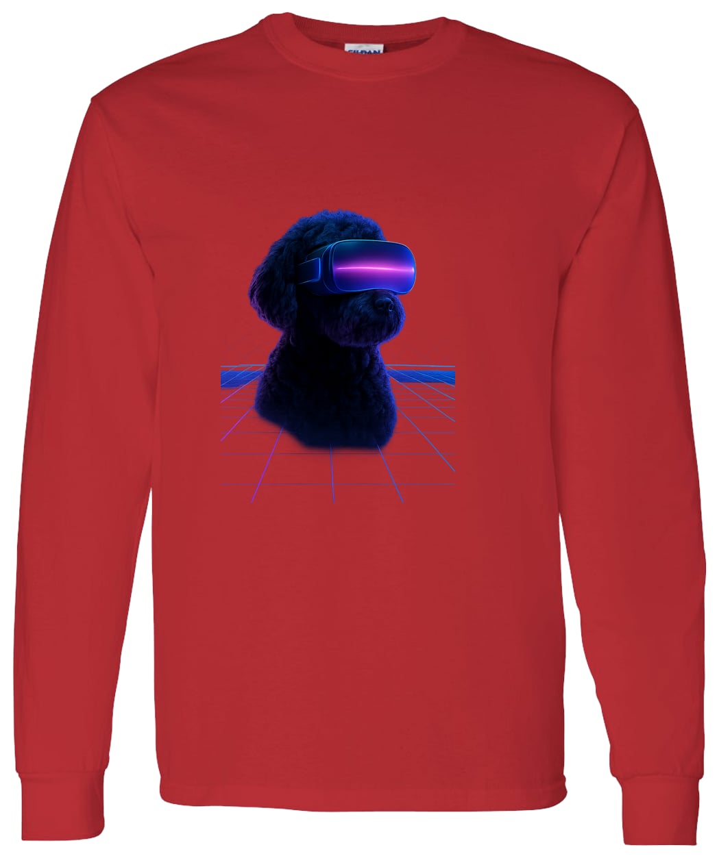 G540 LS T-Shirt 5.3 oz. - Red