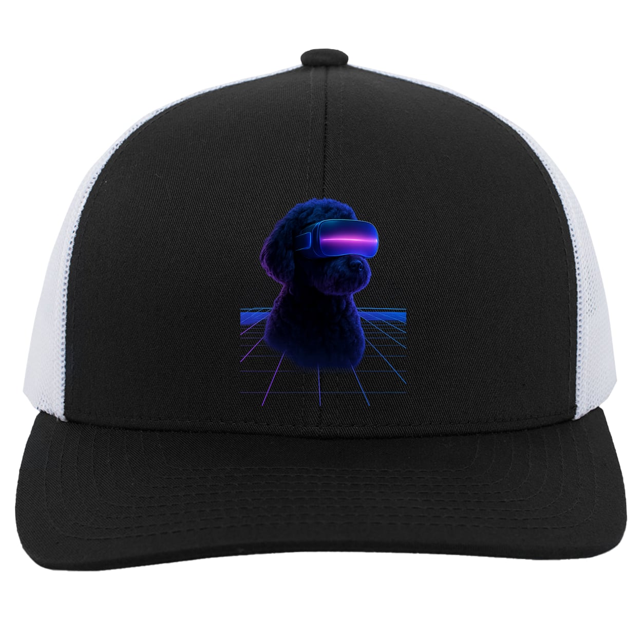 104C Trucker Snap Back - Black/White