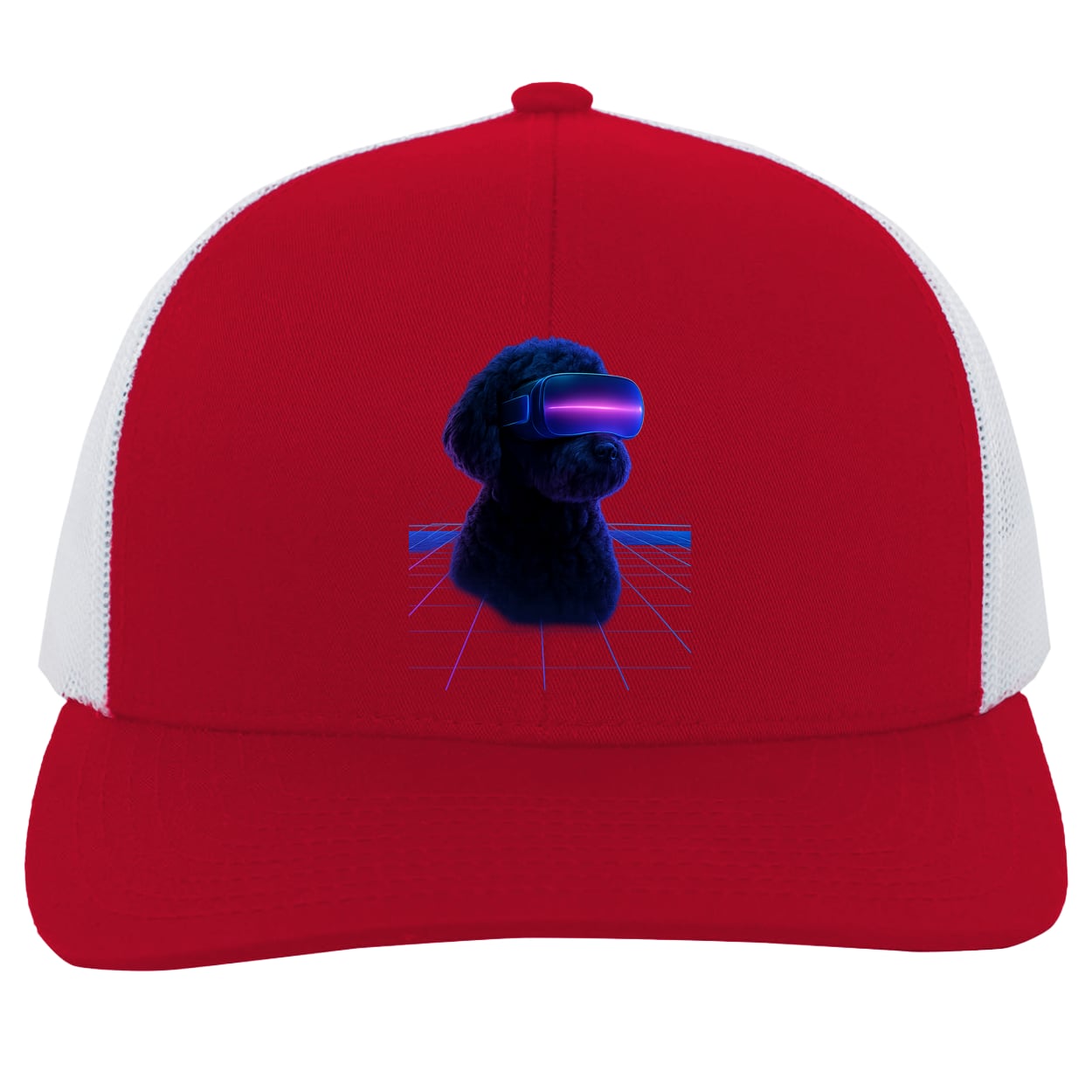 104C Trucker Snap Back - Red/White