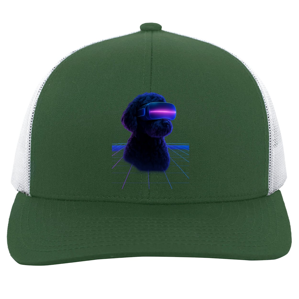 104C Trucker Snap Back - Dark Green/White