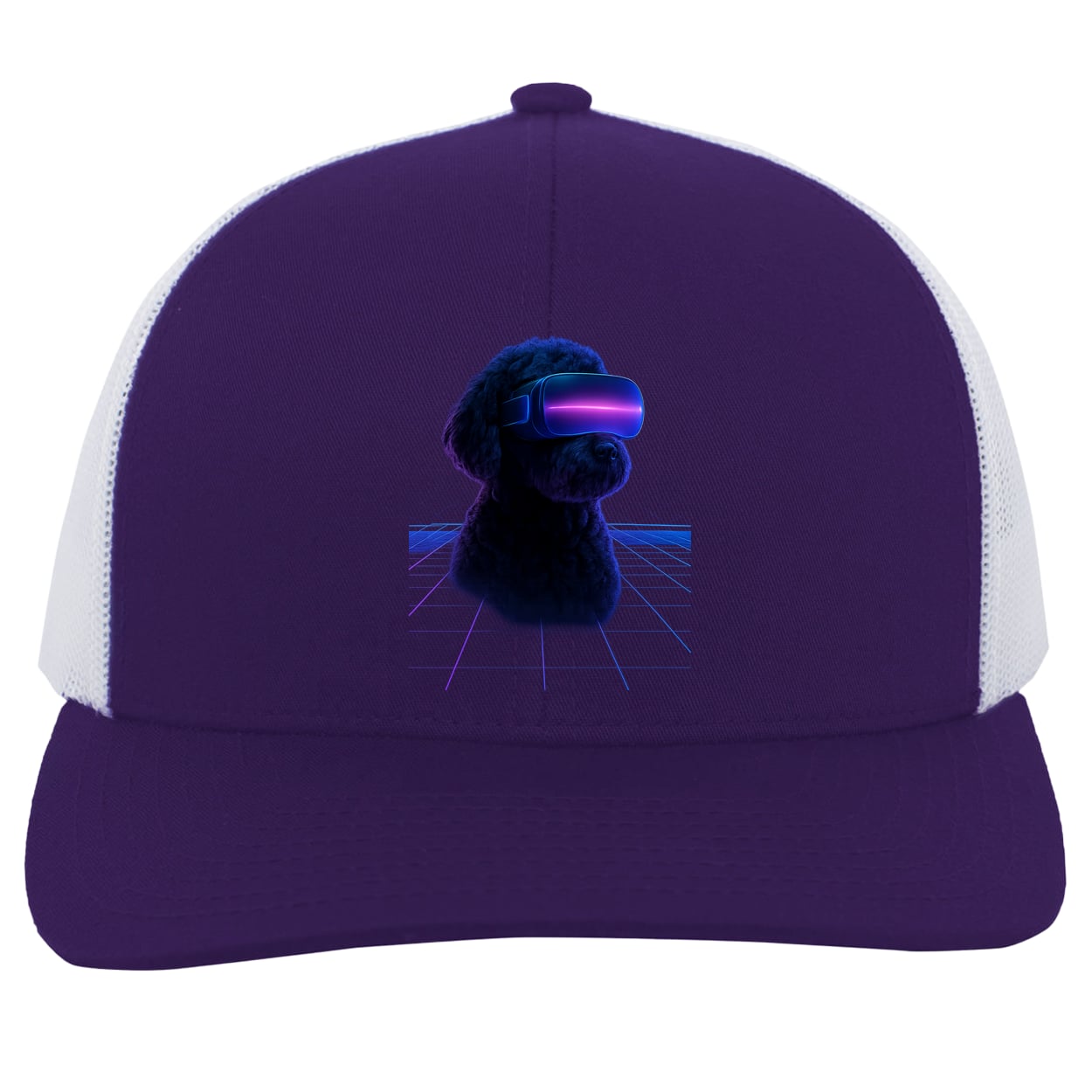 104C Trucker Snap Back - Purple/White