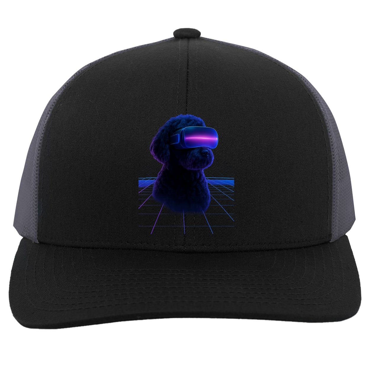 104C Trucker Snap Back - Black/Graphite