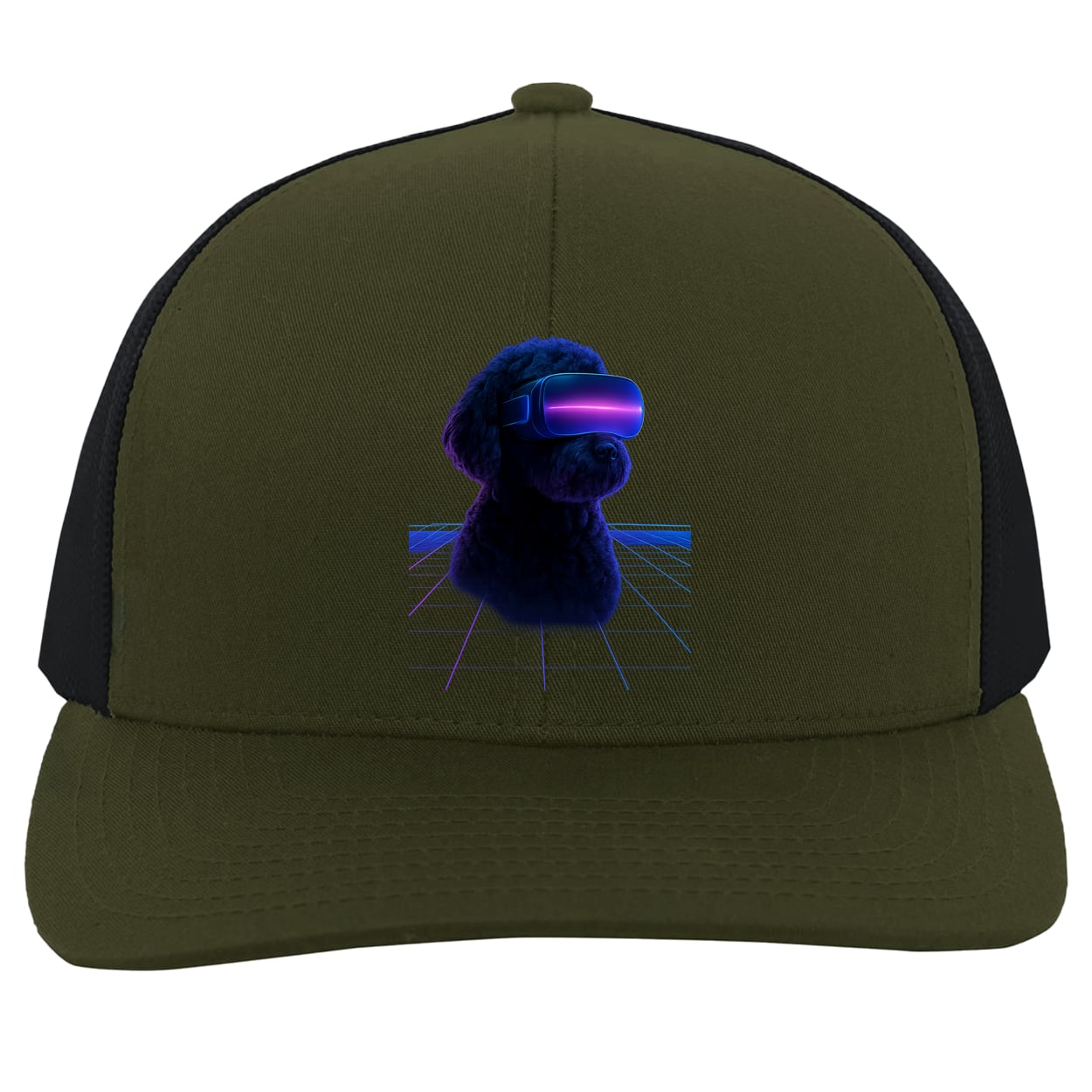 104C Trucker Snap Back - Moss/Charcoal