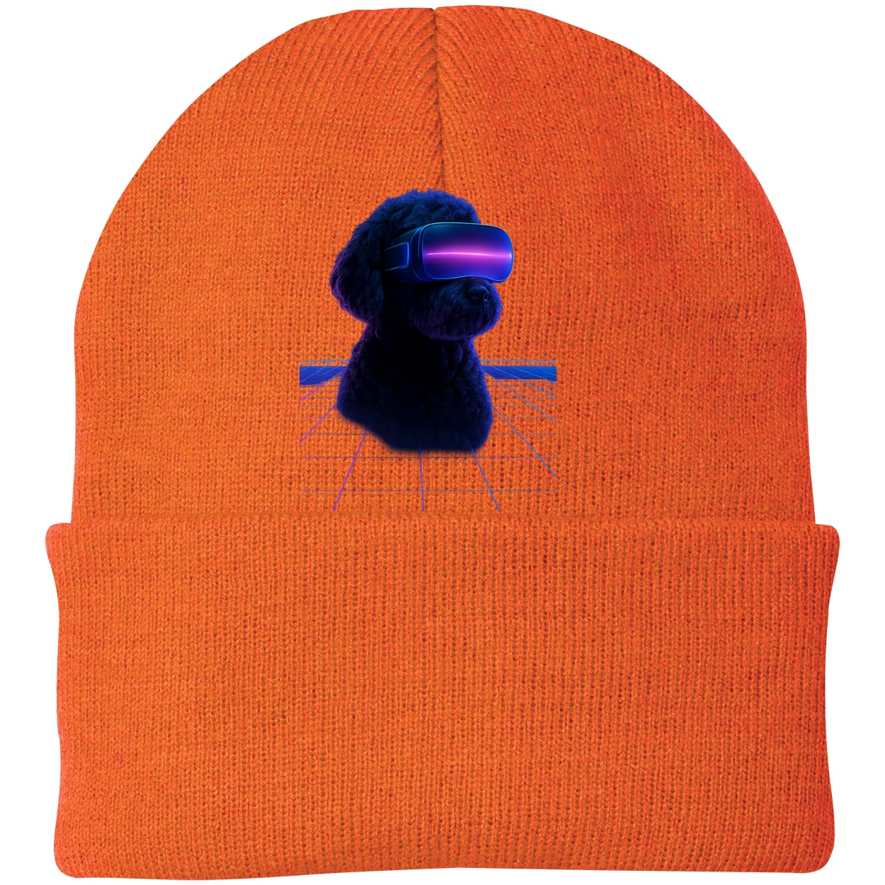 CP90 Port & Company Knit Beanie - Neon Orange