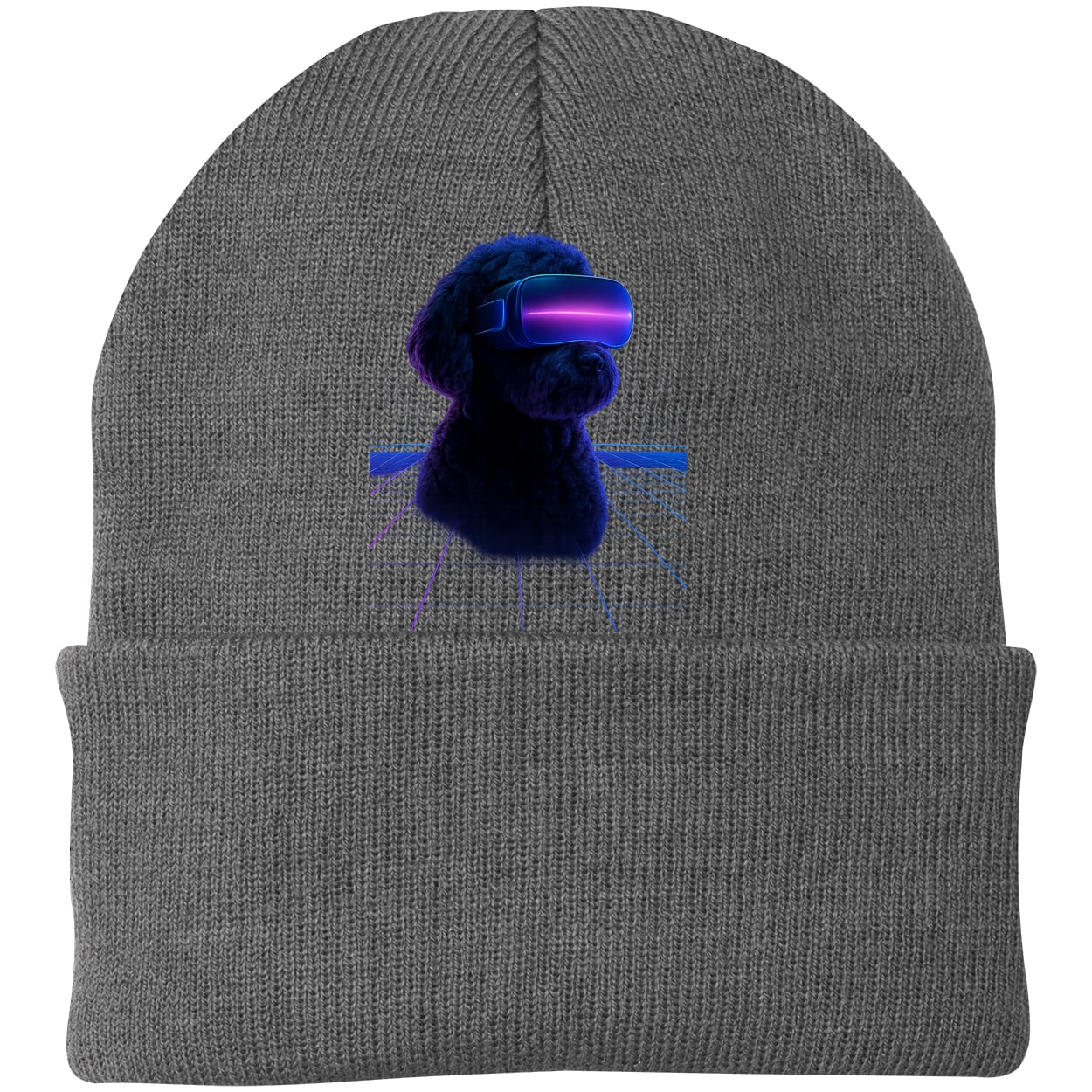 CP90 Port & Company Knit Beanie - Athletic Oxford