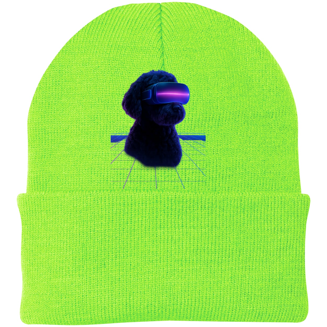 CP90 Port & Company Knit Beanie - Neon Green