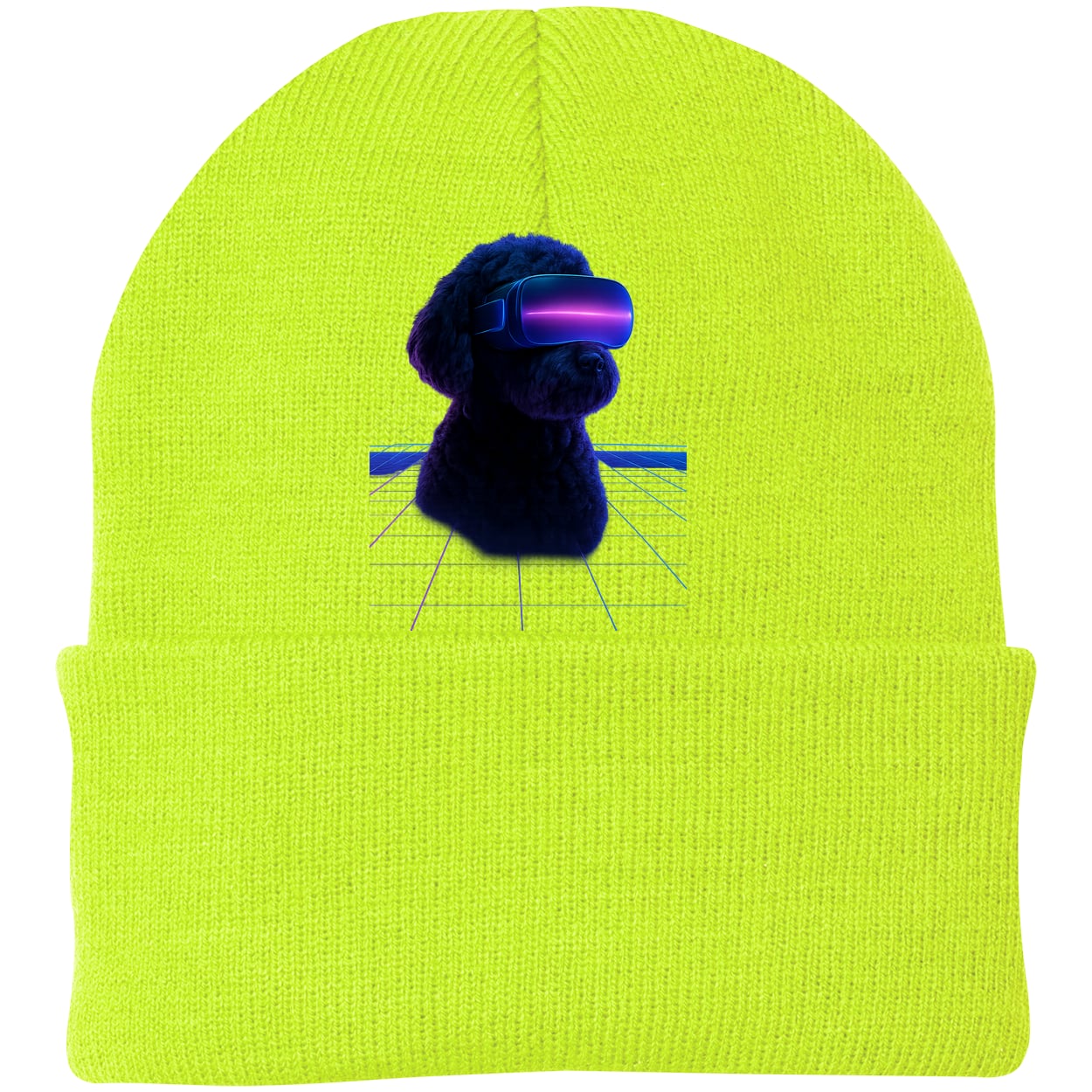 CP90 Port & Company Knit Beanie - Neon Yellow