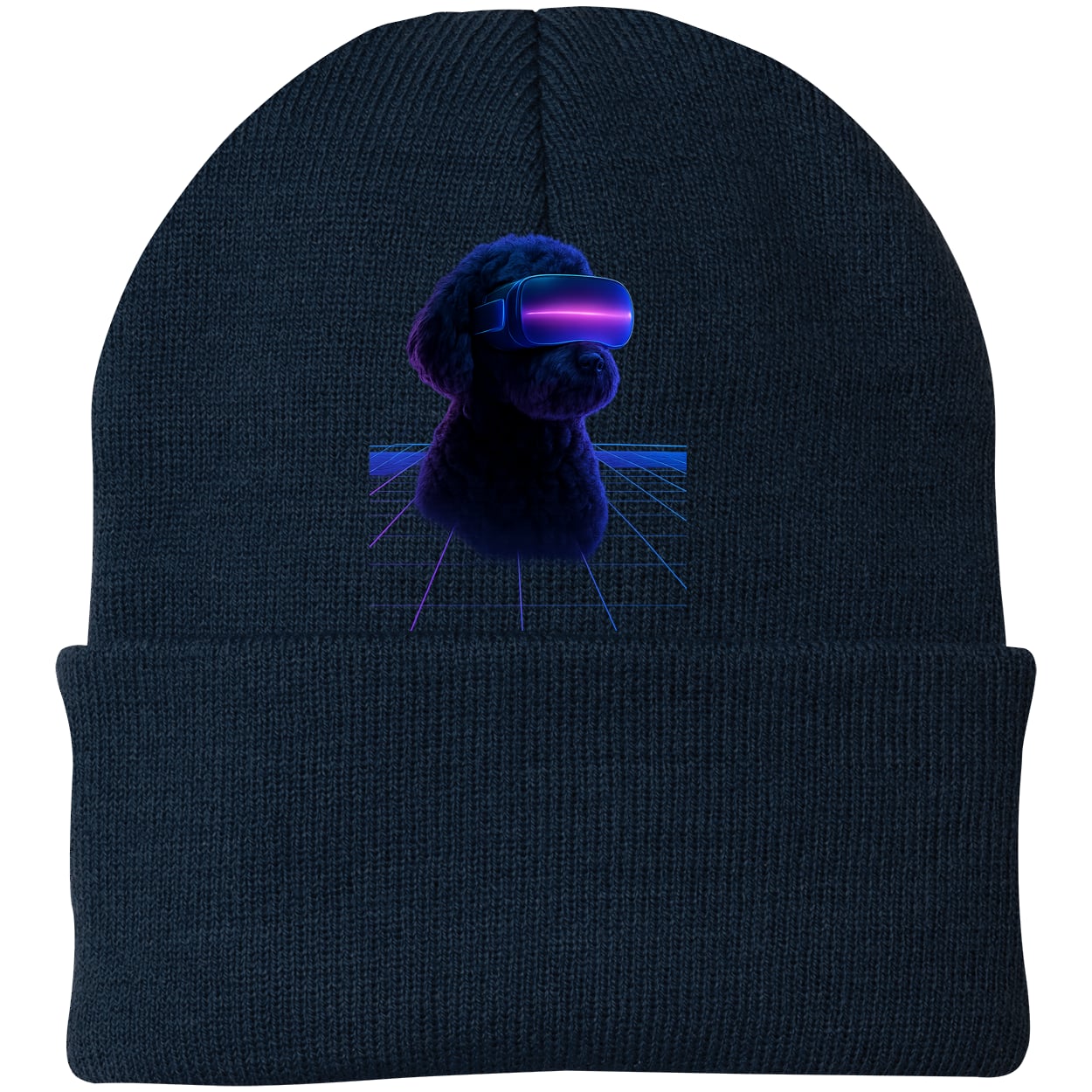 CP90 Port & Company Knit Beanie - Navy