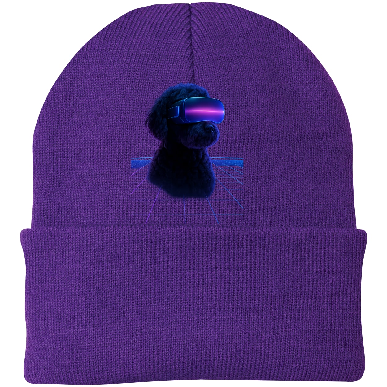 CP90 Port & Company Knit Beanie - Athletic Purple