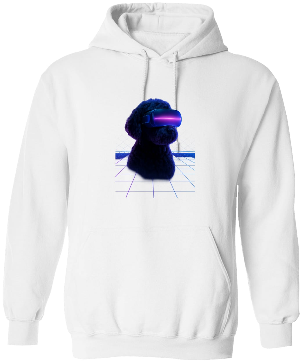 G185 Gildan Pullover Hoodie - White