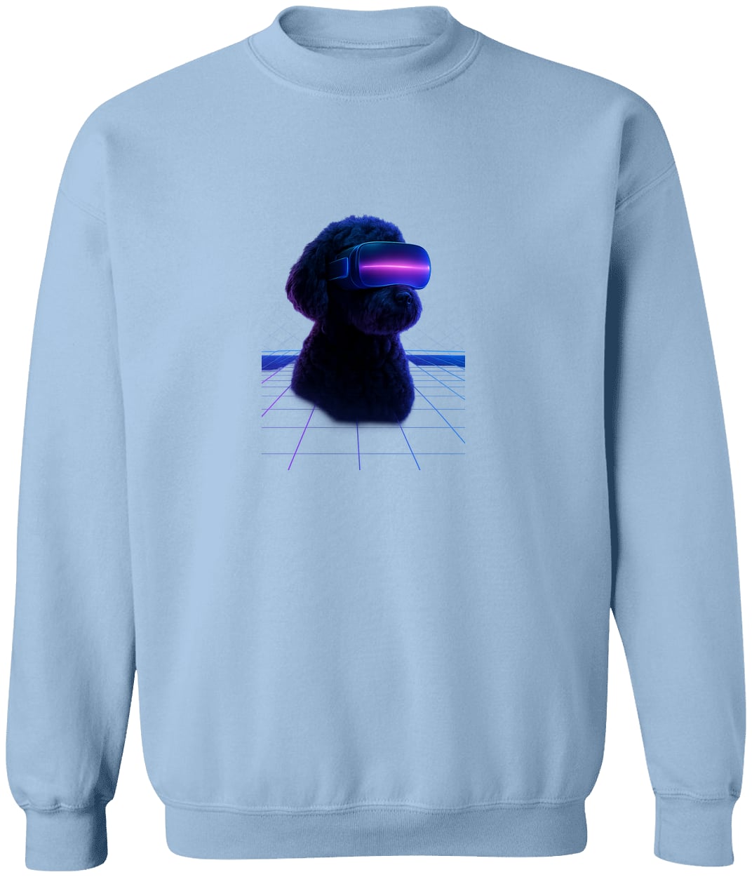 G180 Gildan Crewneck Pullover Sweatshirt - Light Blue