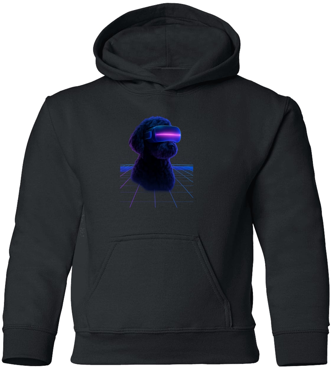 G185B Gildan Youth Pullover Hoodie - Black