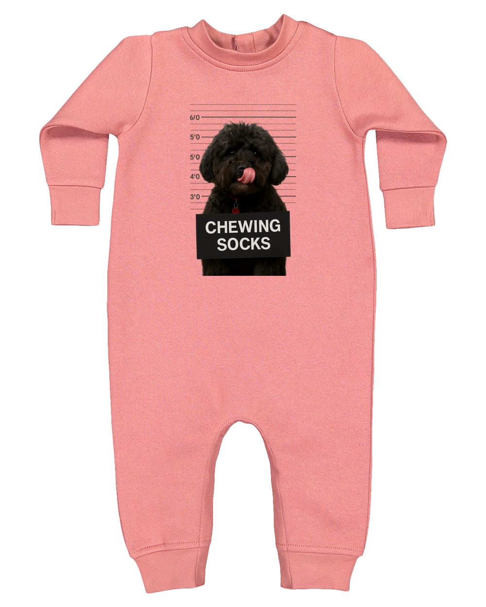 4447 Rabbit Skins Infant Fleece One-Piece Bodysuit - Mauvelous