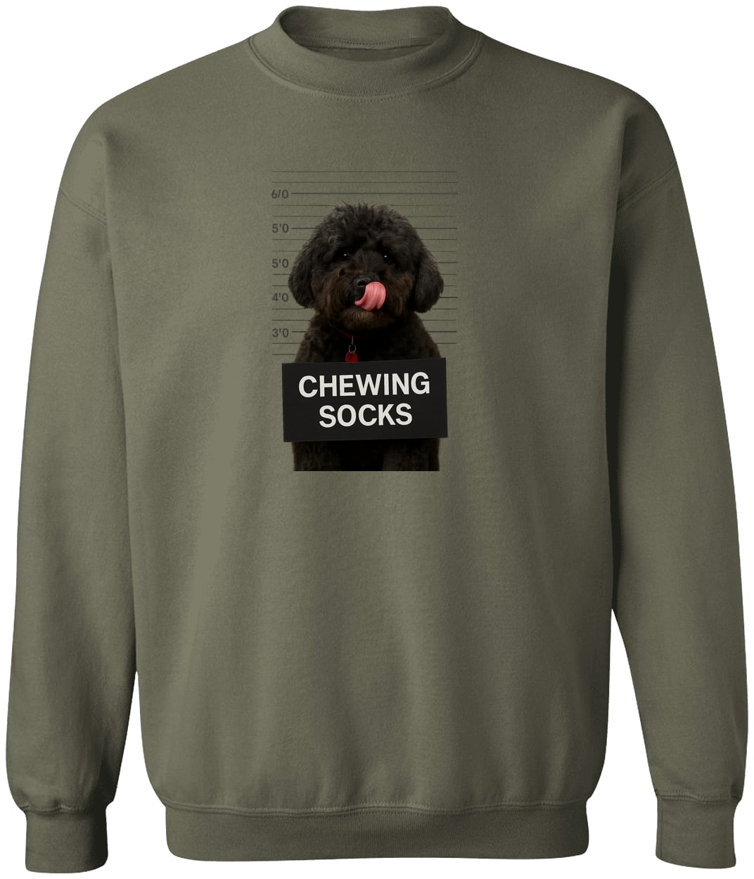 G180 Gildan Crewneck Pullover Sweatshirt - Military Green