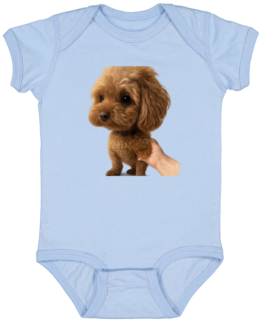 4424 Infant Fine Jersey Bodysuit - Light Blue