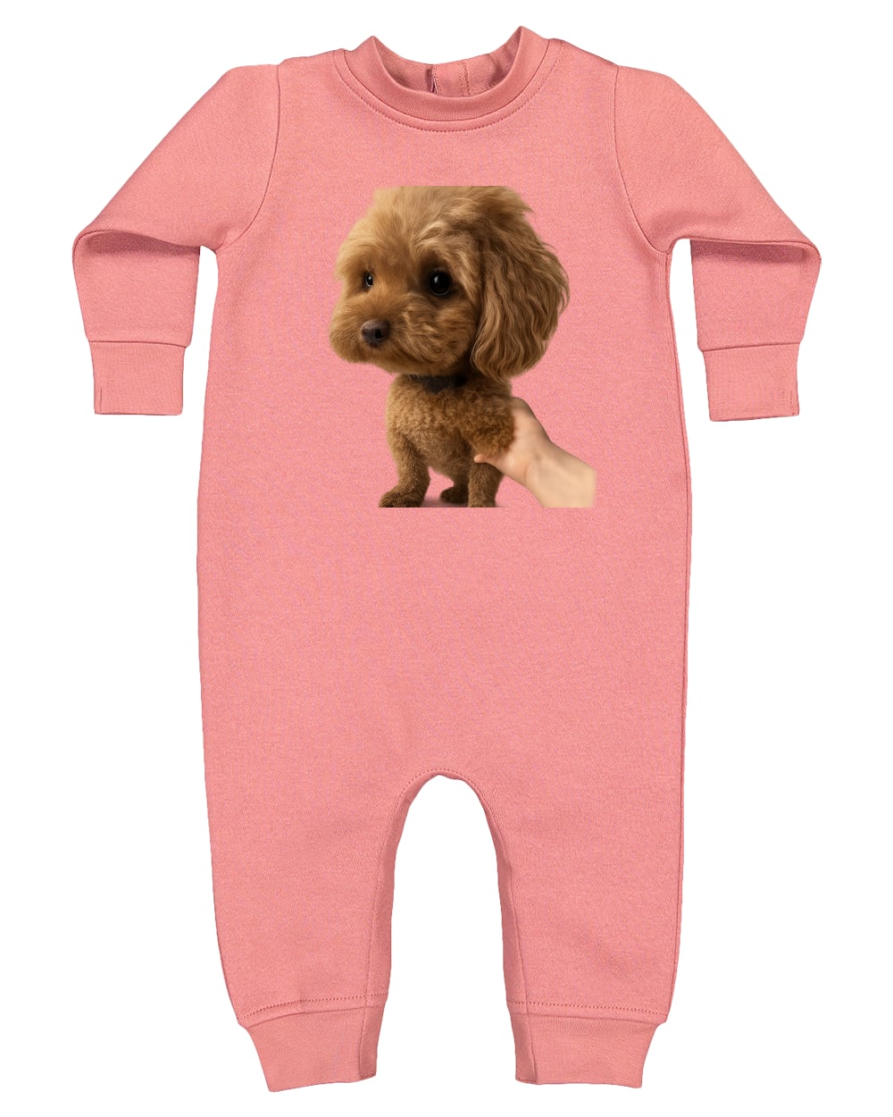 4447 Rabbit Skins Infant Fleece One-Piece Bodysuit - Mauvelous