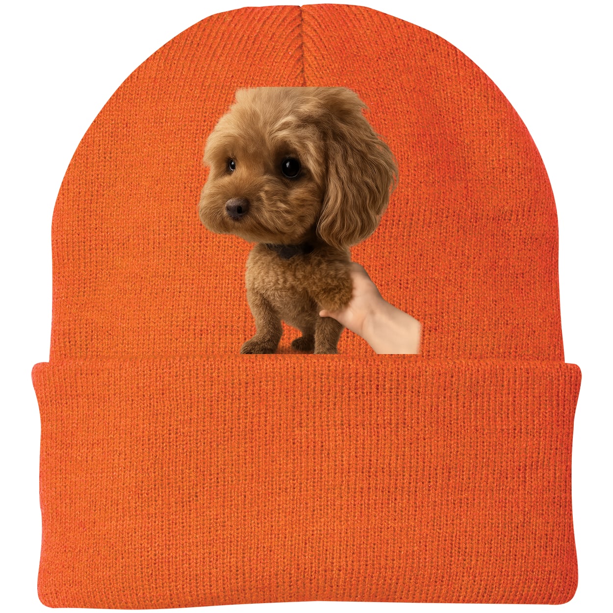 CP90 Port & Company Knit Beanie - Neon Orange
