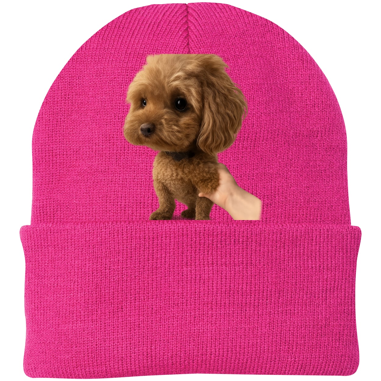 CP90 Port & Company Knit Beanie - Neon Pink