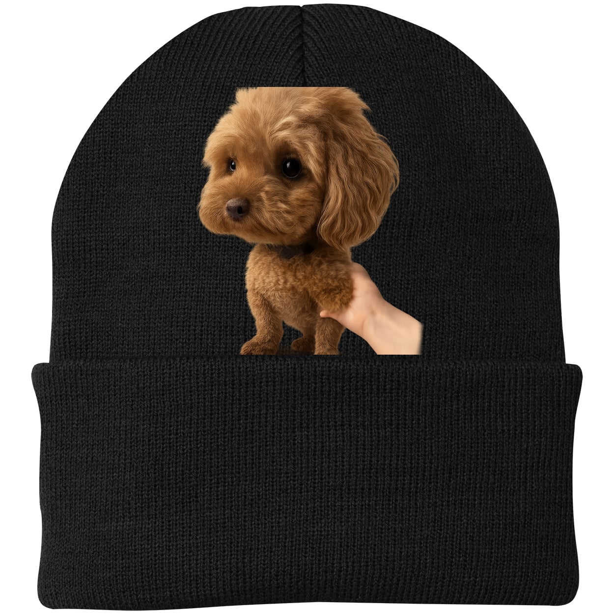 CP90 Port & Company Knit Beanie - Black