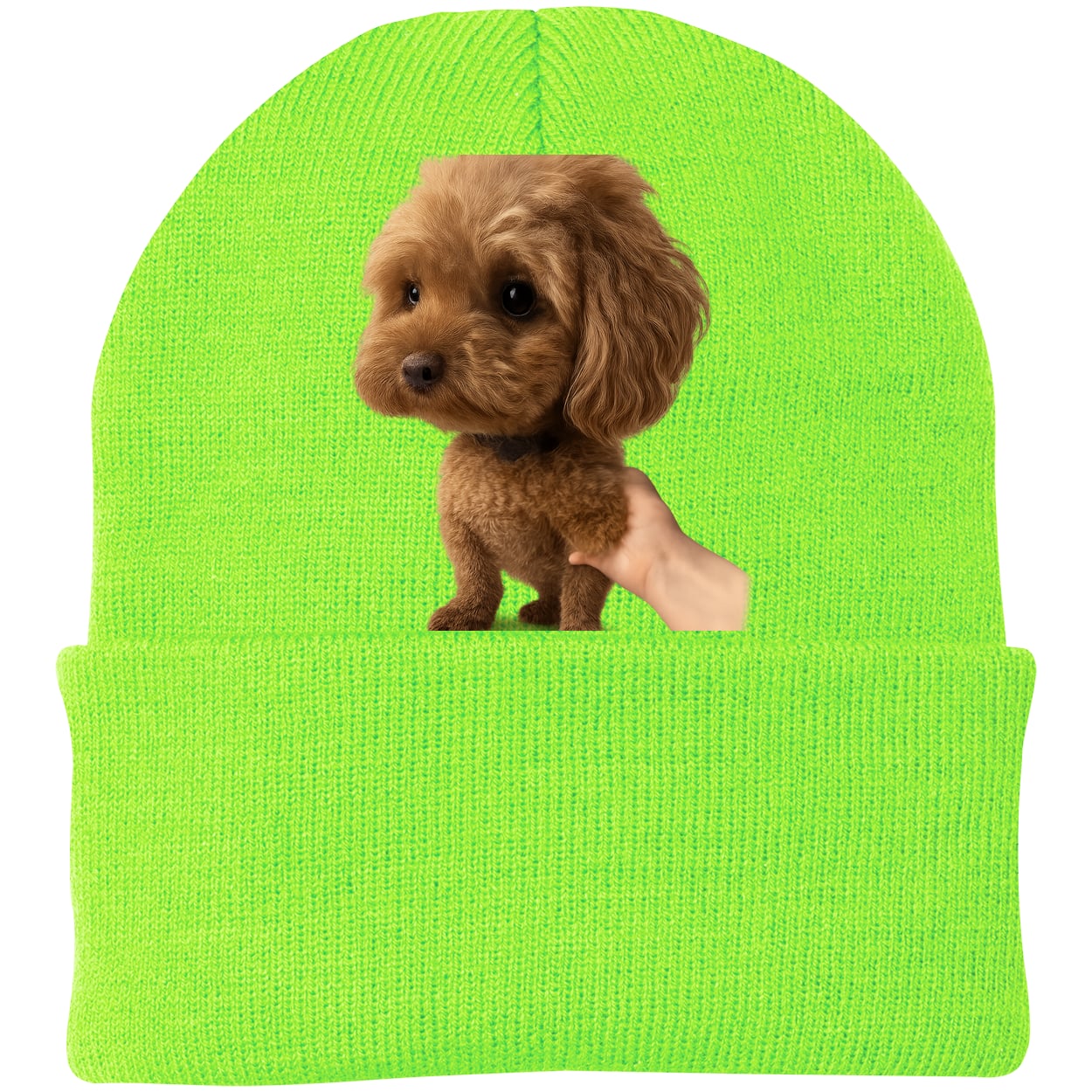 CP90 Port & Company Knit Beanie - Neon Green