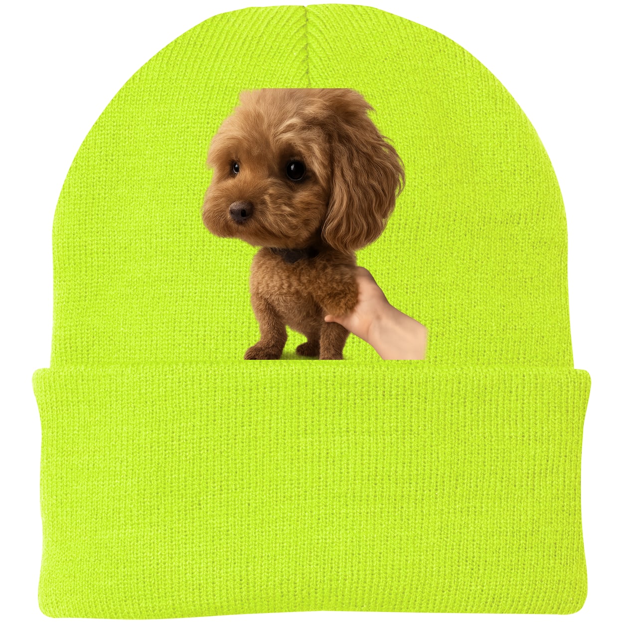 CP90 Port & Company Knit Beanie - Neon Yellow