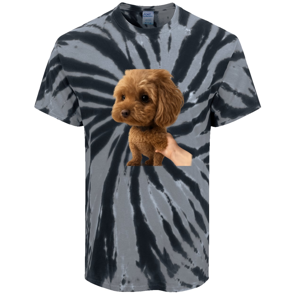 PC147 Port & Company Tie-Dye Tee - Black