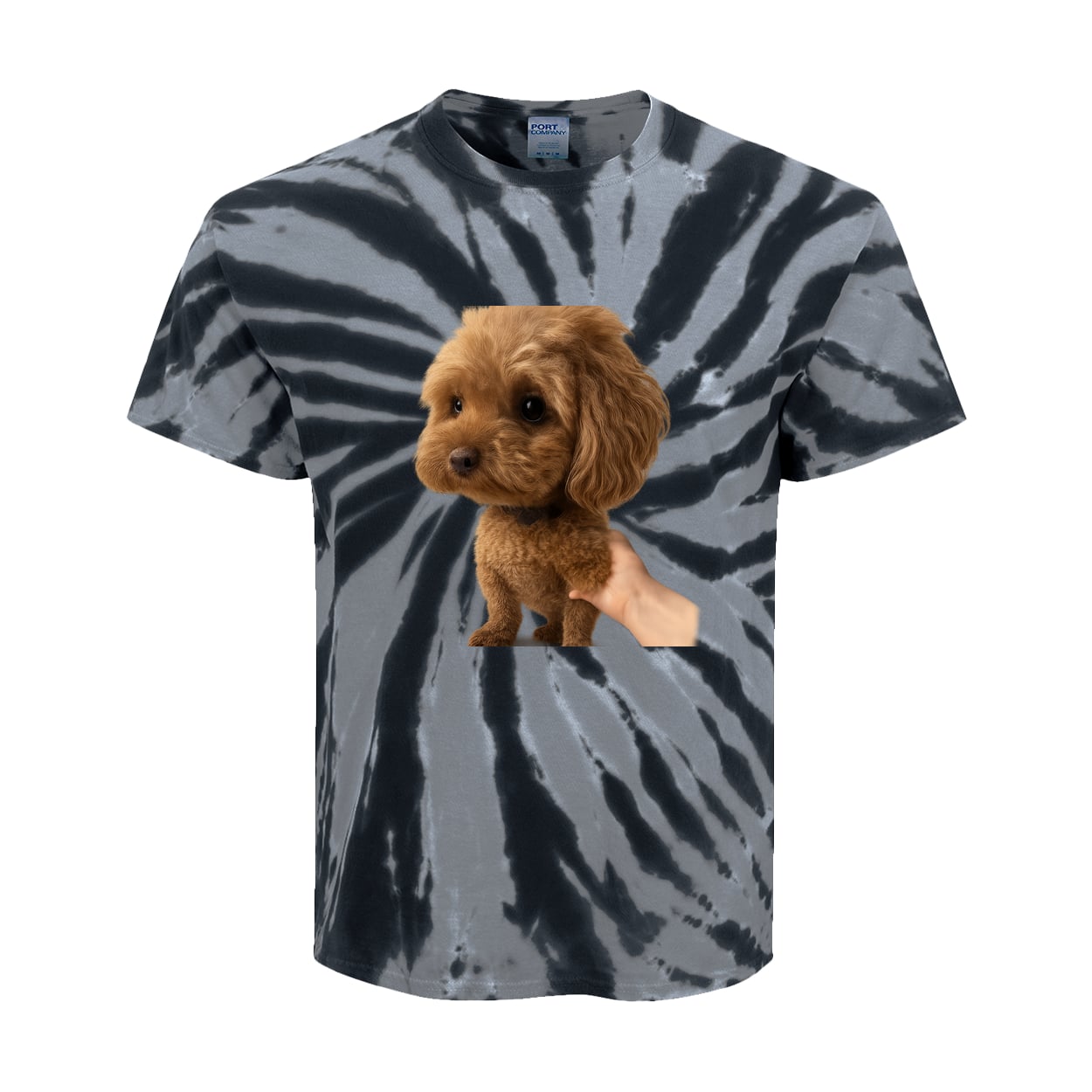 PC147Y Port & Company Kids Tie-Dye Tee - Black