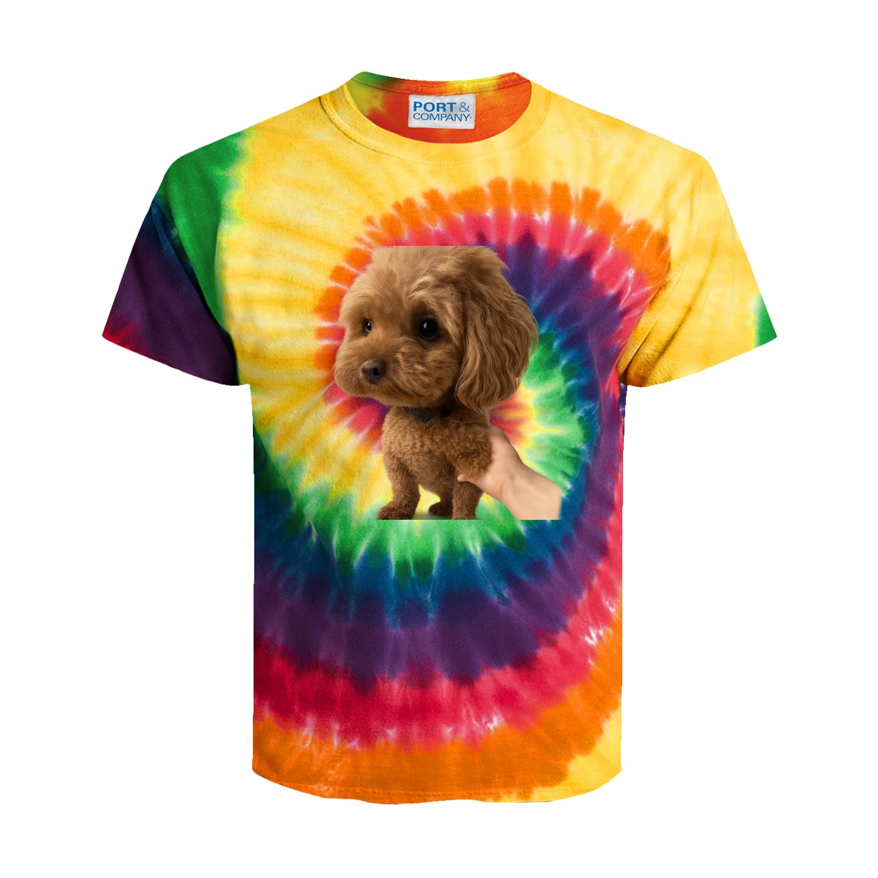 PC147Y Port & Company Kids Tie-Dye Tee - Rainbow