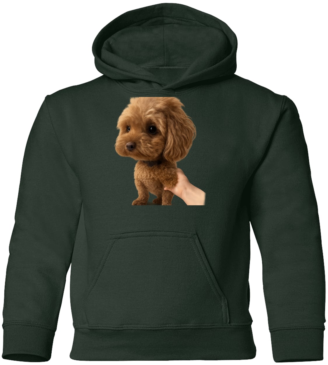 G185B Gildan Youth Pullover Hoodie - Forest Green
