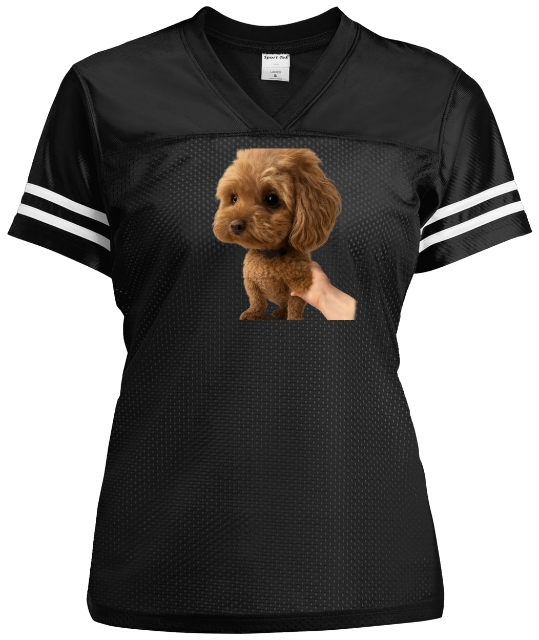 LST307 Sport-Tek Ladies' Replica Jersey - Black/White