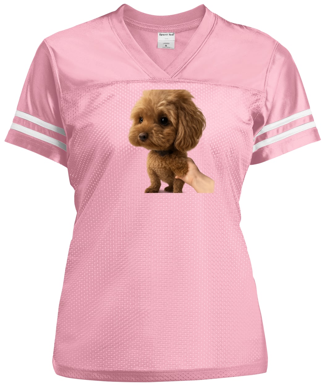 LST307 Sport-Tek Ladies' Replica Jersey - Light Pink/White