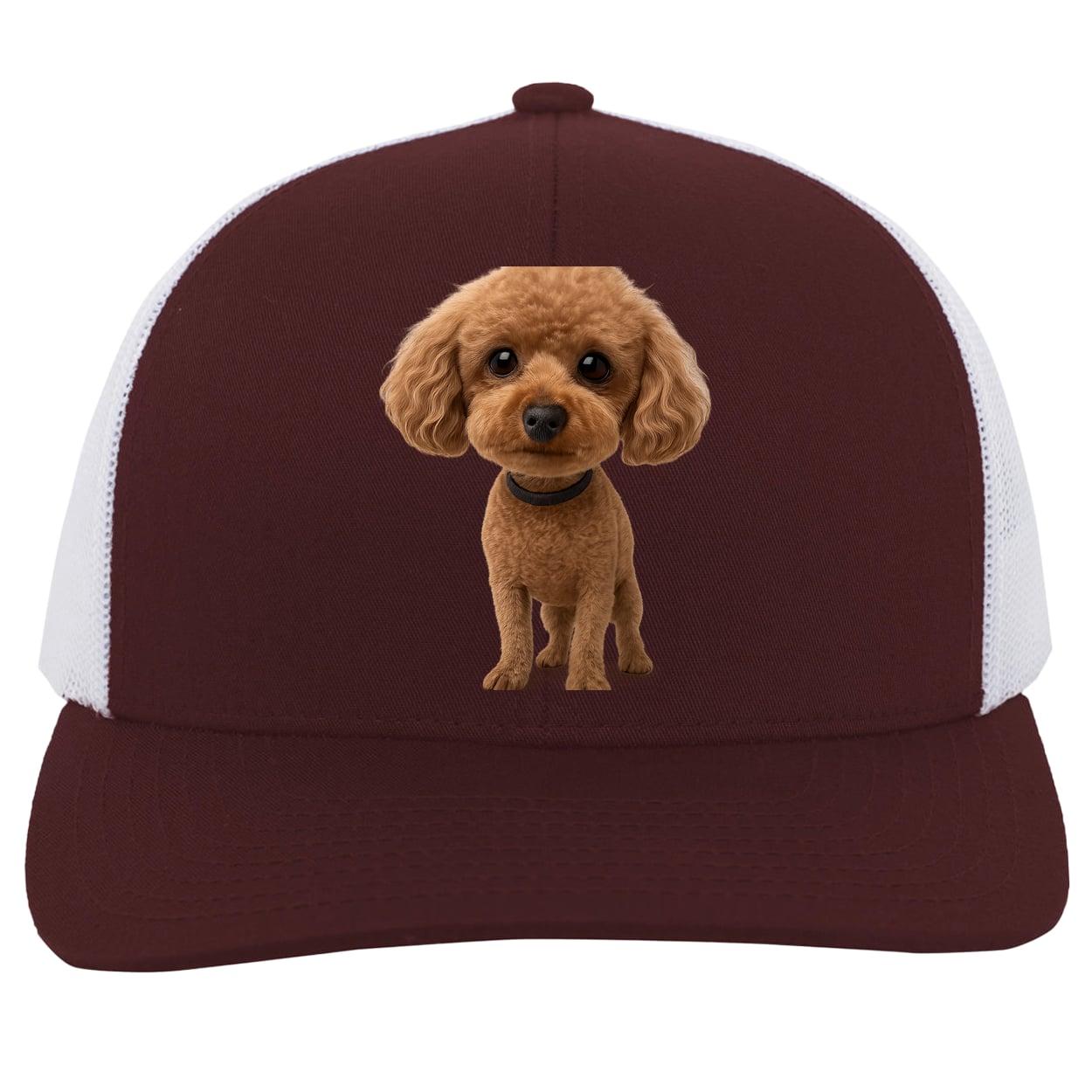 104C Trucker Snap Back - Maroon/White