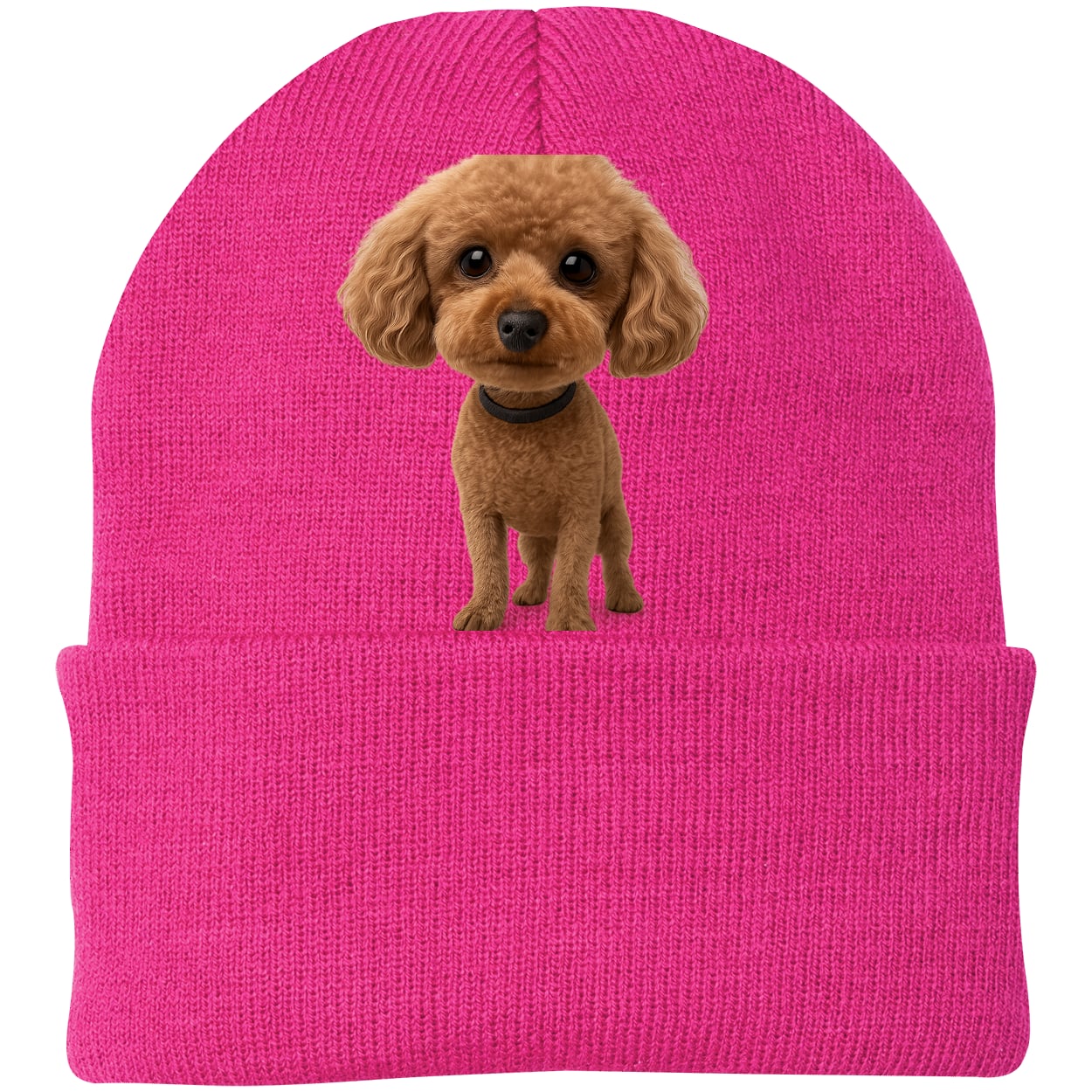 CP90 Port & Company Knit Beanie - Neon Pink