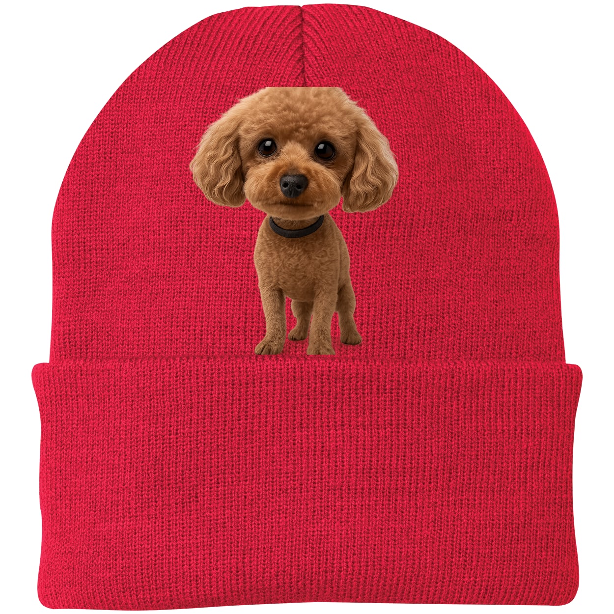 CP90 Port & Company Knit Beanie - Athletic Red