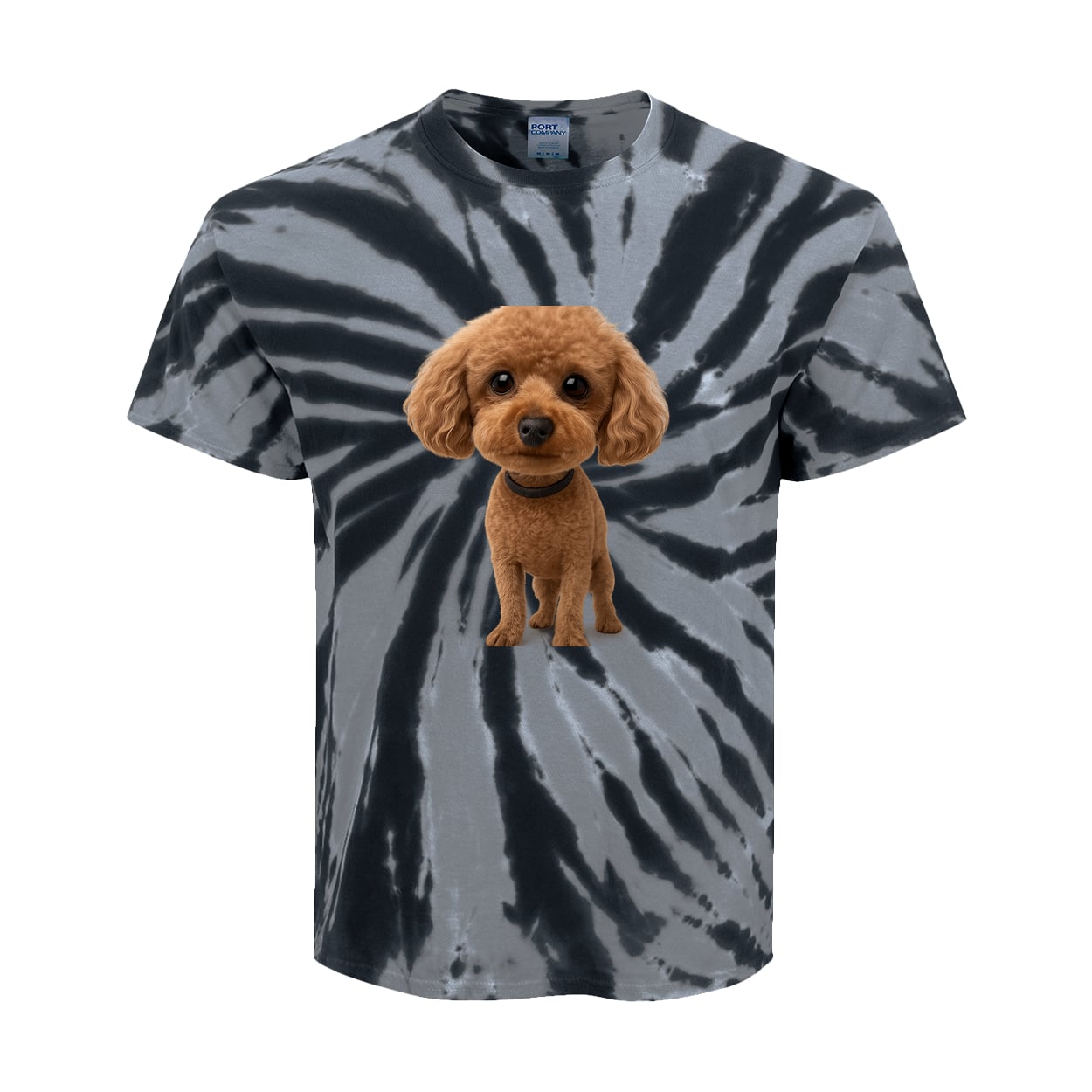 PC147Y Port & Company Kids Tie-Dye Tee - Black