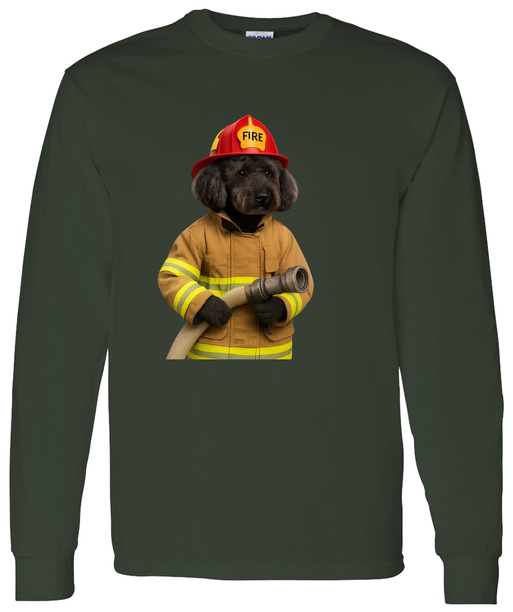 G540 LS T-Shirt 5.3 oz. - Forest Green