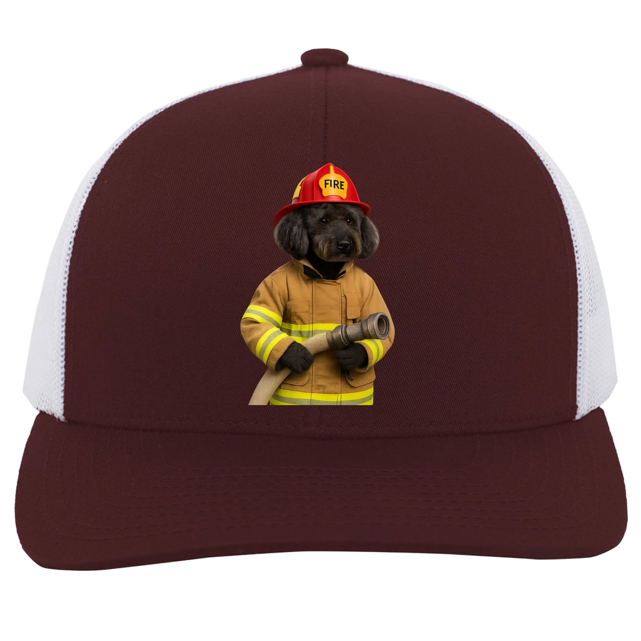104C Trucker Snap Back - Maroon/White