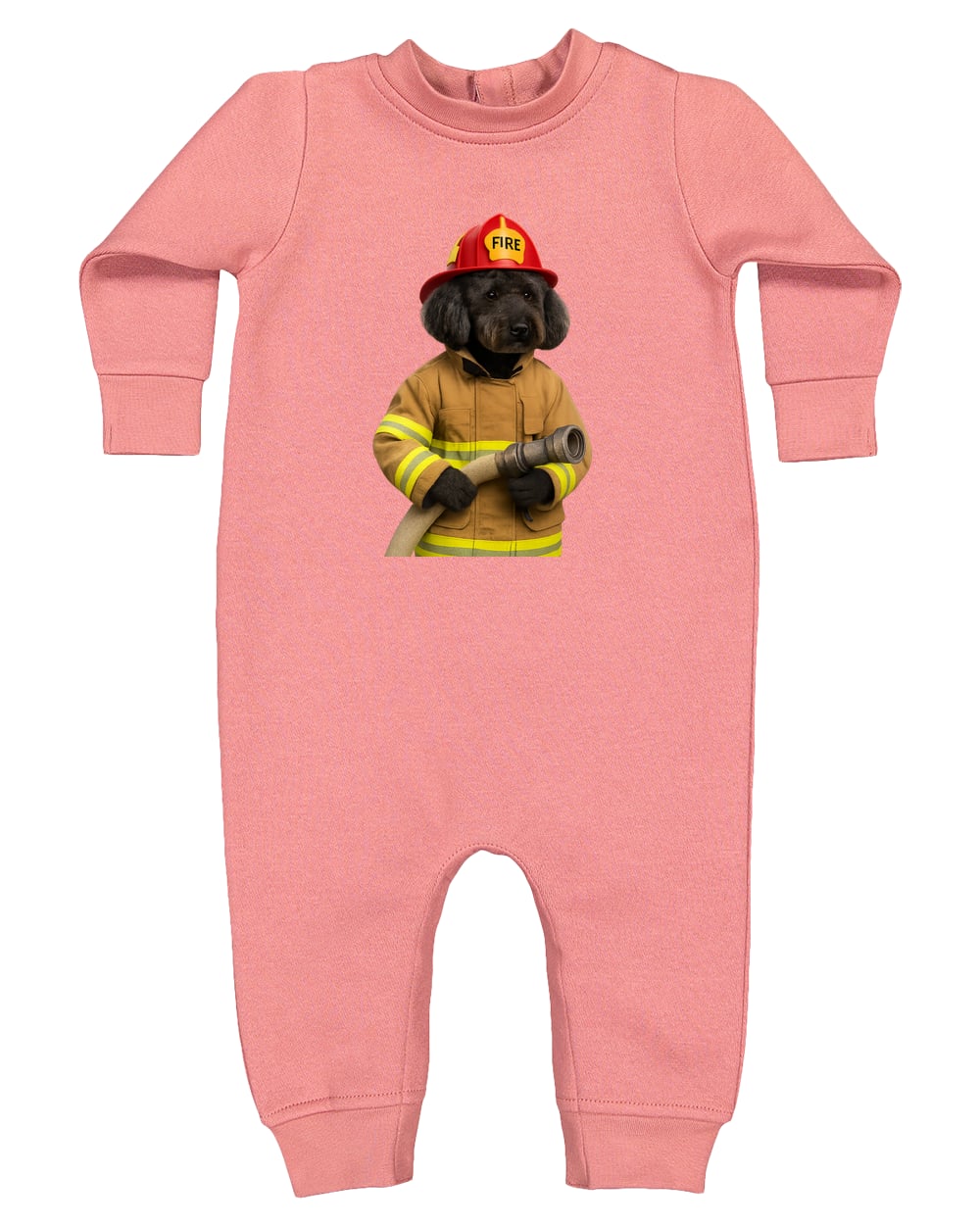 4447 Rabbit Skins Infant Fleece One-Piece Bodysuit - Mauvelous