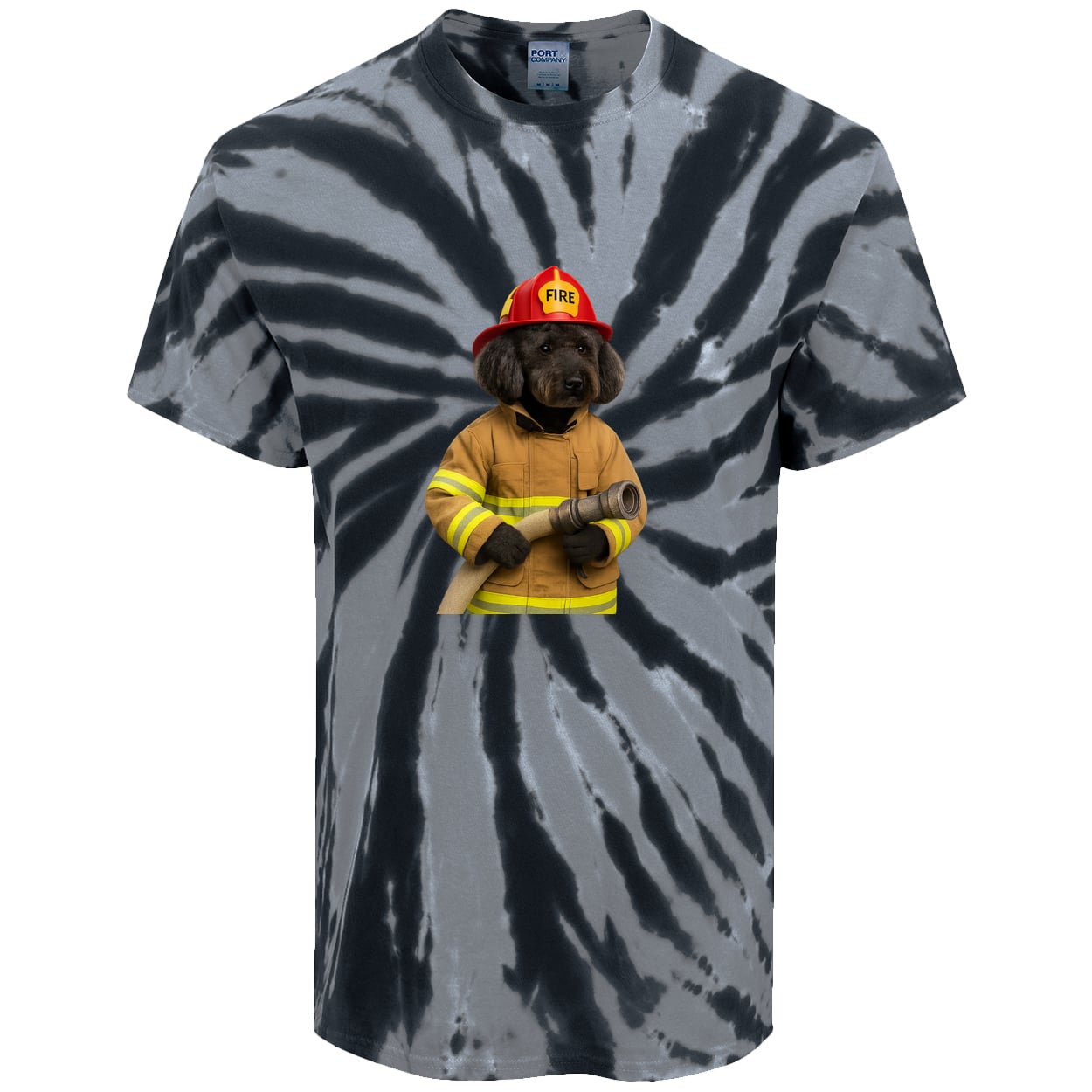 PC147 Port & Company Tie-Dye Tee - Black