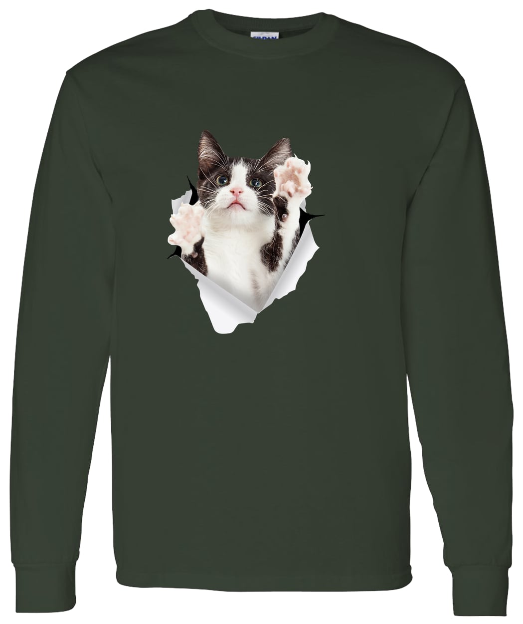 G540 LS T-Shirt 5.3 oz. - Forest Green