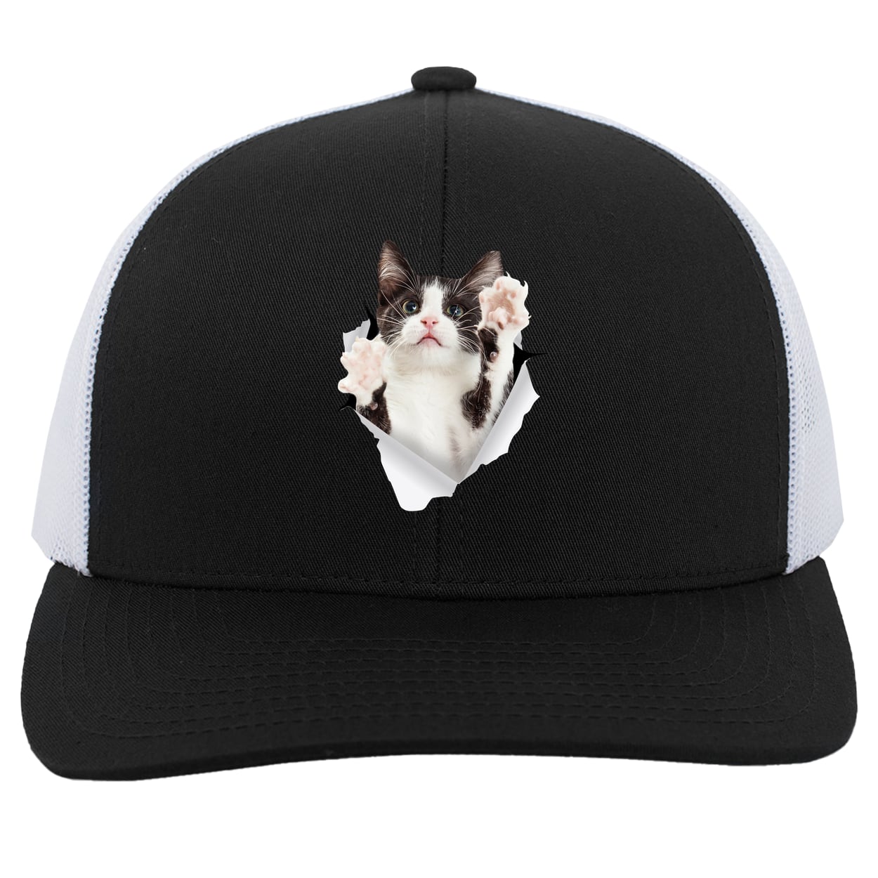 104C Trucker Snap Back - Black/White