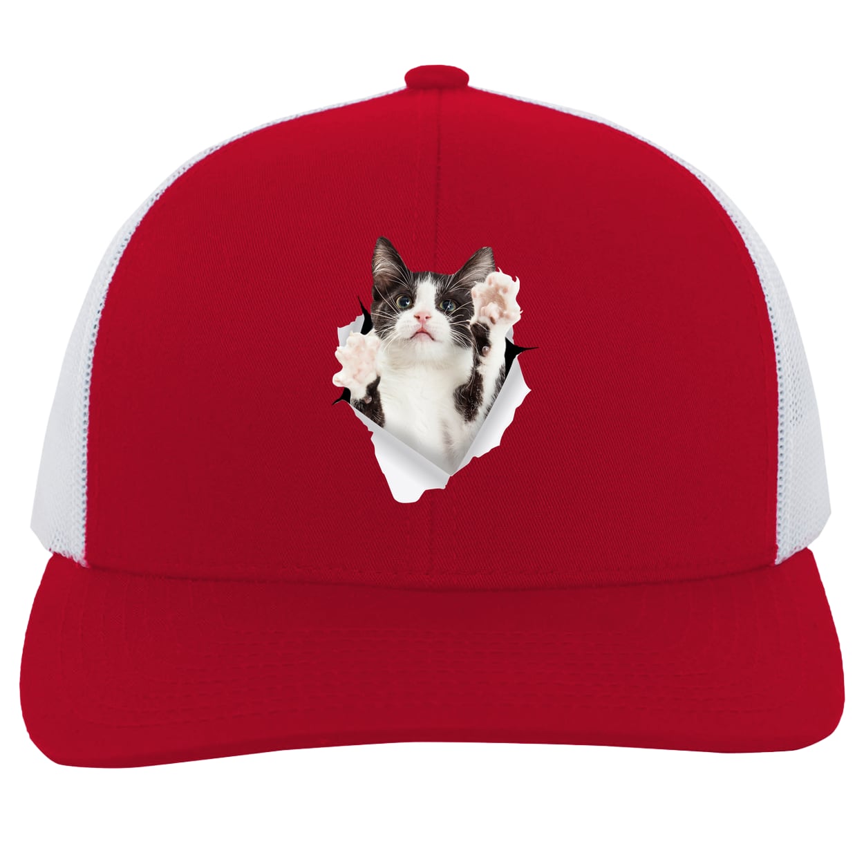 104C Trucker Snap Back - Red/White