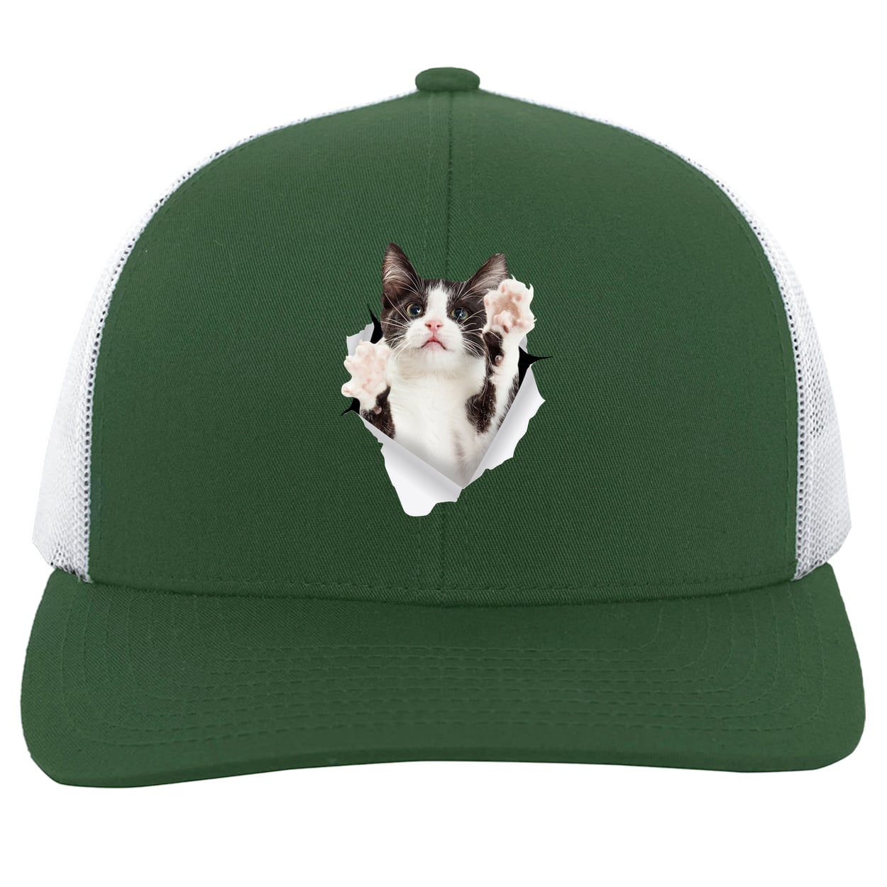 104C Trucker Snap Back - Dark Green/White