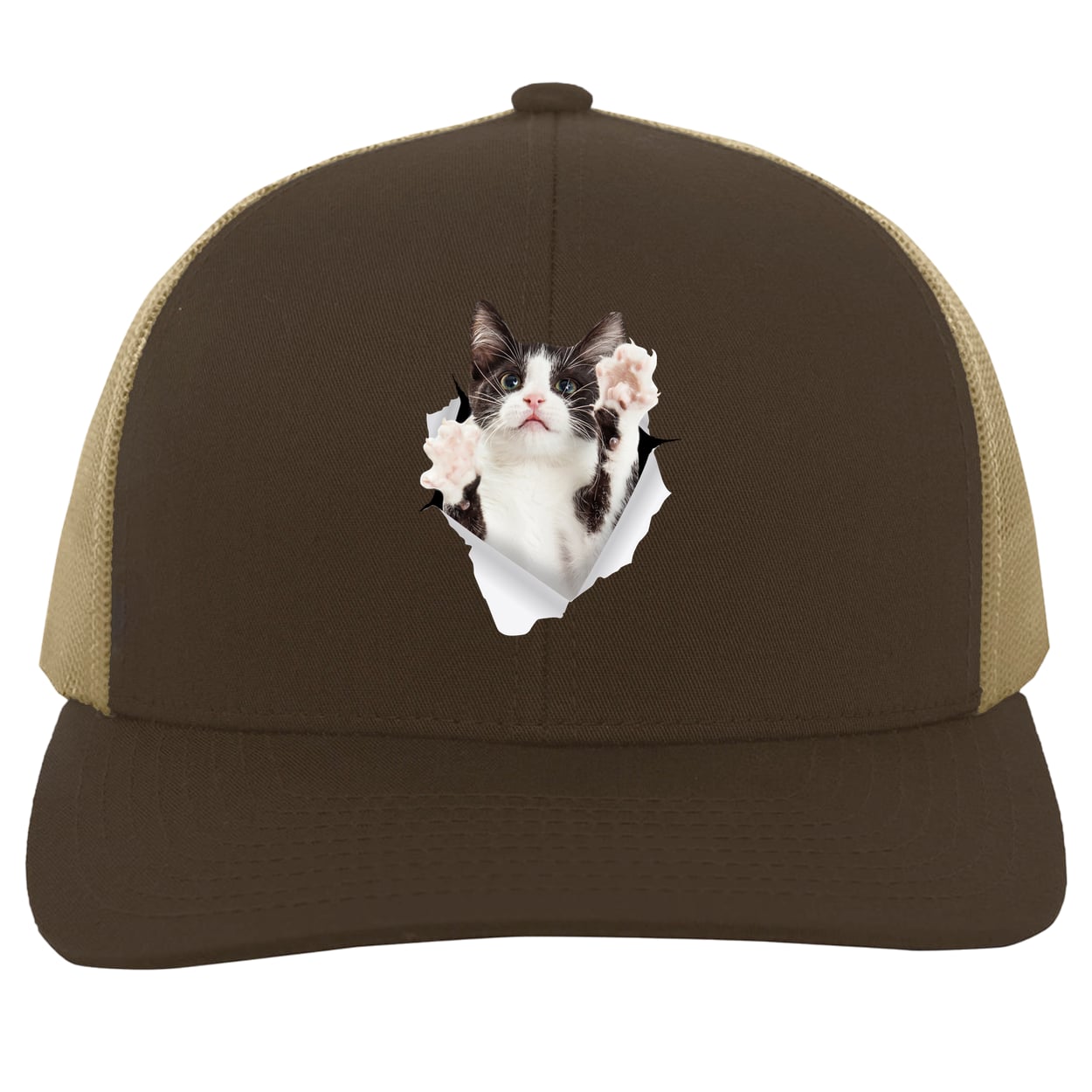 104C Trucker Snap Back - Brown/Khaki